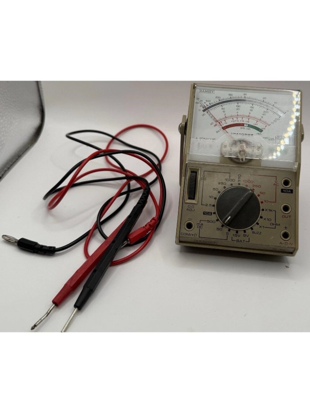 Vintage Ramsey HM-102S Multimeter 20KO/V DC B KO/V AC Untested READ